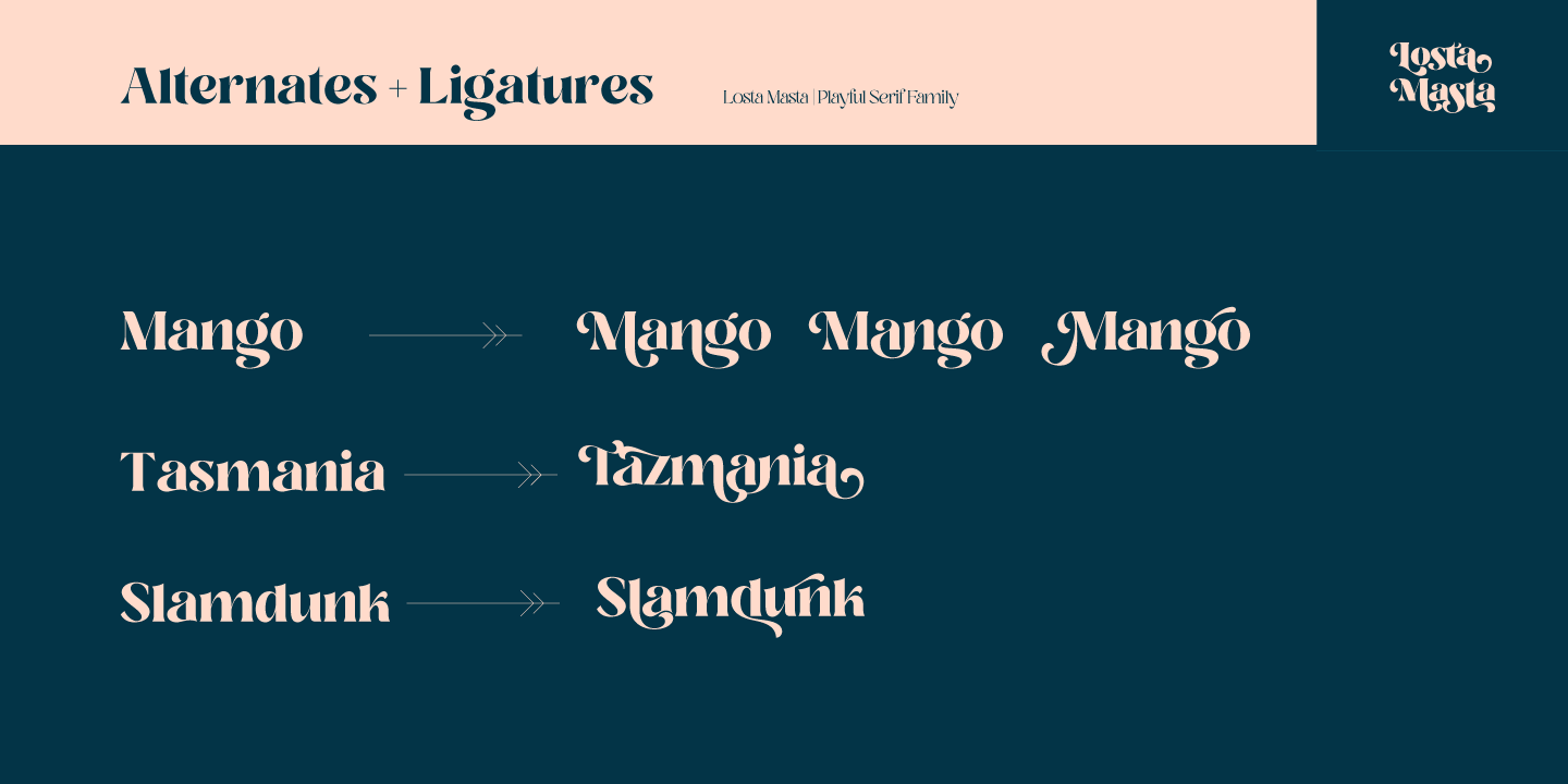 Example font Losta Masta #7